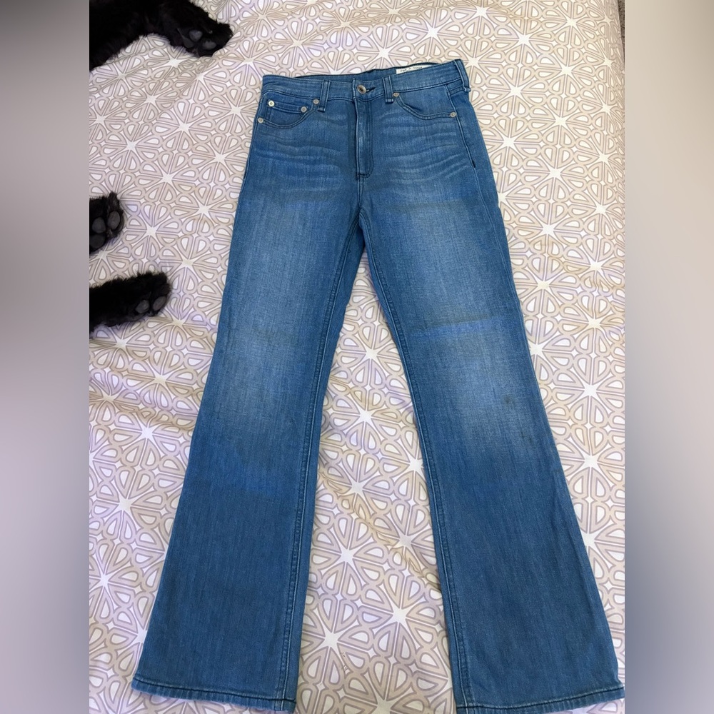 Rag & Bone High Rise Blue Jeans